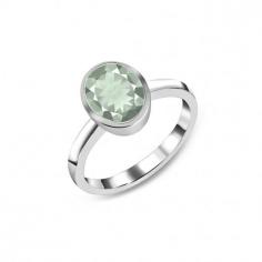 Make yourself a style sensation with the "Green Amethyst Ring."

Never settle for less when we have more. Same in the Green Amethyst Ring, this chunky bold ring pursues the light green hues, it is the all-in-one kind of handmade jewelry element that signifies the essence of nature and strengthens the wearer with peace and calm. The natural chic of this green hue ring brings generosity and growth through the stages of life; it possesses 925 sterling silver, is designed as a rounded staple, symbolizes self-respect and self-being within the depth of the soul, and promotes the harmonious nature and stability in a person's life.