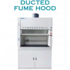 Ducted Fume Hood NDFH-100 also known as fume cupboard is designed to draw air away from the working area to protect the user from inhaling hazardous air contaminants or other toxic chemicals. The fume hoods create a negative air pressure environment by pulling the contaminated air up and away from the user's breathing zone and into a ventilation system or filter chamber. Anti-corrosive, anti-acid compact panel ensures safe working environment.