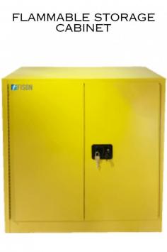  A flammable storage cabinet is a specialized piece of equipment designed to safely store flammable liquids and materials in various industrial, laboratory, or commercial settings.   Enhanced with 38 mm of fire insulation