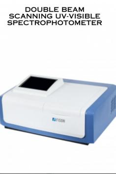 A double beam scanning UV-Visible spectrophotometer is a sophisticated analytical instrument used in chemistry, biochemistry, pharmaceuticals, and other scientific fields for quantitative and qualitative analysis of substances. Scanning speed: Fast-Medium-Slow