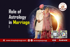 Astrology has been a significant aspect of marriage for centuries, with its principles and predictions playing asss crucial role of  astrology in marriage. Dr. Vinay Bajrangi, a renowned astrologer, sheds light on the role of astrology in marriage. From analyzing birth charts to compatibility checks, astrology provides valuable insights into a couple's compatibility and future prospects, making it an indispensable tool in the quest for a successful marriage.
https://www.vinaybajrangi.com/marriage-astrology.php
