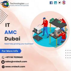 IT AMC Dubai offers comprehensive Annual Maintenance Contracts, ensuring seamless and optimized performance for your technology infrastructure. VRS Technologies LLC offers the reliable services in reasonable prices. For More info Contact us: +971 56 7029840 Visit us: https://www.vrstech.com/annual-maintenance-contract-solutions.html
