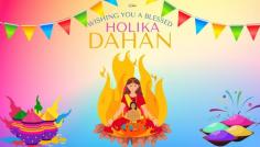 Holika Dahan: Symbolic bonfire marking the victory of good over evil in the Hindu festival of Holi. 