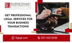 Safeguard Your Business's Interests with Our Legal Experts!

Like estate planning, we partner with firms to address their valuable investments for the life of the company. Scofield, Gerard, Pohorelsky, Gallaugher & Landry, LLC objective is to make the essential plans so your brand will be as engaging as possible if you decide whether you wish to sell it or possibly leave it to somebody. If you’re seeking a business planning attorney in Lake Charles, Louisiana, reach us for successful assistance!
