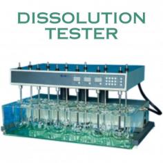 Dissolution Tester NDST-100 is a U-shaped vessel composed apparatus engineered to determine the velocity of dissolution of pharmaceutical tablets or capsules. The basket units and paddle units are made up of stainless steel with resistance to exposure to high temperature. The magnetism pumped circulating water systems enables to maintain the uniform temperature of the liquid in the vessels. The microprocessor-controlled automation system accurately displays quantified data for temperature, rotational speed and time.