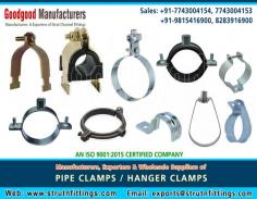 Hangers Clamps manufacturers suppliers wholesale exporters in India https://www.strutnfittings.com +91-77430-04154, +91-77430-04153, +91-98154-16900
