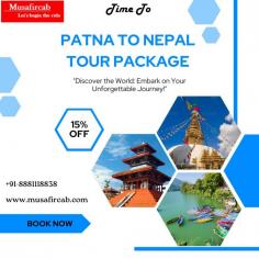 Discover the enchanting journey from Patna to Nepal with our comprehensive travel guide. Immerse yourself in the rich culture and breathtaking landscapes. Plan your perfect trip today with Musafircab and get the best discounts on every package—Patna to Nepal Tour Package, Nepal Tour Package from Patna, Patna to Nepal Tour Package Price. If you have any problem with your trip, please don't hesitate to call us at +91-8881118838.