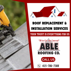 Get Old Roof Replacement with Our Experts

When your roof has reached the end of its life, a replacement may be necessary. Our top-rated roofing contractor in Petaluma can remove your old roof and install a new one, giving your home a fresh start. Send us an email at jon@ableroofing.biz for more details.
