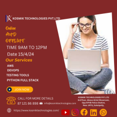 PYTHON FULL STACK TRAINING IN HYDERABAD,KUKATPALLY,KPHB | PYTHON FULL STACK ONLINE TRAINING
Python Full stack training in Kukatpally/KPHB, Hyderabad covers topics from beginner level to advanced level with lots of examples.

Kosmik Technologies is one of the best Python Full stack Training Institutes in KPHB, Hyderabad. Here the trainers are highly qualified working one of the MNCs. The Python Full stack Training class consists of more practical sessions.

