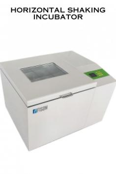 A Horizontal Shaking Incubator is a versatile piece of laboratory equipment designed to provide controlled temperature and agitation for culturing biological samples, microbial cultures, and other cell-based experiments.  Brushless DC motor, ensures stability and reliability.  