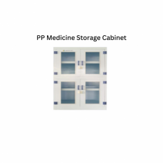 PP medicine cabinets  are corrosion resistant units with a loading capacity of 50 kgs. The cabinets are equipped with two detachable leakage proof adjustable shelves. With a polypropylene made structure using seamless welding engineering, the cabinets effectively store and manage massive medicines and specimens.

