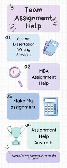 Team Assignment Help is one of the best which provide professional services in All Subject Assignment Help Online. Visit Our site: -. www.teamassignmenthelp.com.
