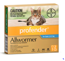 "Profender Allwormer for Cats - Online at VetSupply

Profender for Cats is a topical treatment for mixed parasitic infections caused by roundworms, lungworms, hookworms, and tapeworms. A single application of this wormer spot-on is enough for killing and preventing infestations from various kinds of intestinal worms.

For More information visit: www.vetsupply.com.au
Place order directly on call: 1300838787"