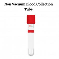 Non-vacuum blood collection tubes, also known as "open system" or "manual" blood collection tubes, used in situations where vacuum tubes are not feasible, such as when collecting blood from infants, or in situations where only small volumes of blood are required. They require more manual handling compared to vacuum tubes but serve the purpose of collecting blood samples effectively for diagnostic testing.It  hold a capacity ranging from 1 mL to 4 mL endure blood collection without the use of a vacuum for coagulation and diagnostic testing.

