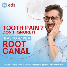 Tooth Pain? | Emergency Dental Service

Tooth pain indicates something is wrong and should not be ignored. If left untreated, it can cause major dental complications. If you're having dental pain, you should think about getting a root canal. If you need quick help, please get in touch with Emergency Dental Service. Schedule an appointment at 1-888-350-1340.