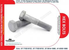 Hex Bolts Manufacturers Exporters Wholesale Suppliers in India Ludhiana Punjab Web: https://www.thefastenershouse.com Mobile: +91-77430-04153, +91-77430-04154
