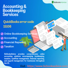 Providing outstanding bookkeeping and accounting services, BizBooksAdvice is a leading accounting company. Our experts, who have a wealth of industry knowledge, provide complete solutions for company expansion. To make financial management responsibilities easier, keep up with financial metrics like bad debts, expenses, and profitability. Allow us to assist you in effectively fixing QuickBooks problem code 15106 so that your financial operations run smoothly.
Visit : https://www.bizbooksadvice.com/fix-quickbooks-error-code-15106.html