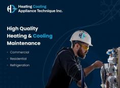 High Quality Heating & Cooling Maintenance provides thorough upkeep for HVAC systems in residential, commercial, and industrial settings. Our expert technicians conduct detailed inspections, cleanings, and adjustments to ensure peak performance and longevity. From tightening electrical connections to calibrating thermostats, we cover all aspects of maintenance to optimize efficiency and prevent costly breakdowns. Tailored to each client's needs, our services promise reliability, energy savings, and enhanced indoor comfort. Trust us for efficient, effective, and dependable HVAC maintenance solutions.

Explore our services and visit our website for more information!-:  https://www.heatcoolappliance.com/services/



