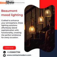 Elevate your surroundings with our Beaumont mood lighting, adding an aura of ambient elegance to any space. Crafted to enhance your atmosphere, these lighting solutions effortlessly blend sophistication with functionality, creating the perfect ambiance for every occasion. Contact us to know more!
