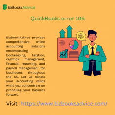 Improve your bookkeeping and accounting with the superior services offered by BizBooksAdvice. With years of experience, our seasoned professionals provide customized solutions for business expansion. Keep track of important financial data, reduce manual labor, and quickly fix QuickBooks Error 195 to ensure smooth financial management.
