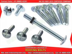 Roofing Bolts manufacturers exporters suppliers in India https://www.hindustanengineers.org Mobile: +91-9888542291
