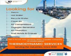 Thermodynamic Services stands at the forefront of industrial solutions in Uttar Pradesh, seamlessly blending innovation with sustainability. With a rich heritage of association with leading MNCs such as Thermax Limited, Atlas Copco (India) Limited, and Buhler India Pvt. Limited, we are your one-stop professionally managed sales and service channel. Our expertise spans across solving complex challenges related to heat, energy, air, water, solar, and grain processes. Here's a deeper dive into the comprehensive range of services and products.
https://thermodynamic.co.in/