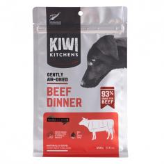 Kiwi Kitchens Dog Gently Air Dried Beef Dinner Dry Food is a single protein made with 93% grass-fed beef from New Zealand. Order online at VetSupply.
