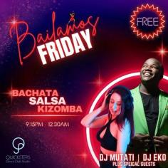 See all you Bachata, Salsa and Kiz lovers for Bailamos tomorrow night... Bar open, all welcome, free entry... what＇s not to like?! https://www.quicksteps.com.au/