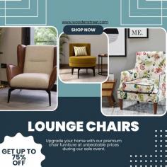 Upgrade your living space with a luxurious lounge chair. Shop our collection for comfort and support.