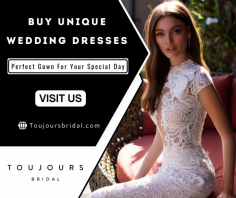 Find Your Perfect Bridal Dress

Discover our unique wedding dresses in Thornhill at Toujours Bridal. We provide exclusive and handmade designs to ensure that you stand out with elegance and confidence with a perfect fit for every bride. Send us an email at info@toujoursbridal.com for more details.
