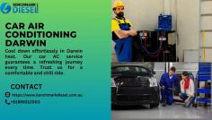 Maintain your car air conditioning in Darwin by regularly cleaning the air filters and condenser coils. Inspect for any leaks and recharge refrigerant as needed. Keep the system running efficiently to combat the tropical heat. Prevent mold and bacteria growth by running the A/C periodically. Stay cool and comfortable on Darwin's roads with proper air conditioning care. Visit our website 
https://www.benchmarkdiesel.com.au/car-maintenance
