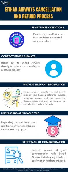 In this infographic, we will discuss the Etihad cancellation and refund process. 


