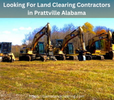 Looking For Land Clearing Contractors in Prattville Alabama
Unlock the full potential of your land with our skilled team of land clearing contractors in Prattlille Alabama. Specializing in efficient clearing fence line,and residential land and obstacle removal, we deliver tailored solutions for residential and commercial projects. Count on our expertise and dedication to transform your property into a clean, blank canvas ready for development.

Visit this link for more information : https://bamalandclearing.com/land-clearing-services-prattville-alabama/
