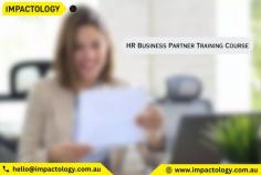 Learn to align HR initiatives with organizational goals and drive business success. Gain practical insights and tools to partner with business leaders and contribute to organizational growth effectively. Whether you're a seasoned HR professional or new to the field, this HR business partner training course equips you with the knowledge and skills needed to excel as a strategic HR business partner.

Visit: https://impactology.com.au/business-partnering-impact-program/
