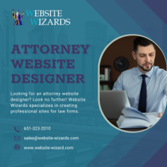 Improve your law website with Website Wizards your attorney website designer.

Looking for an online makeover for your law firm? Trust Website Wizards, your expert attorney website designer, to create a website that stands out and attracts more clients.