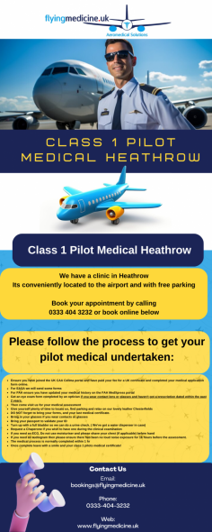 Class 1 Pilot Medical Heathrow

Class 1 Pilots Medicals. Same Day, Late nights, Saturday bookings. Experienced Airline AME. EASA, UK CAA, Call: 03334043232. Watford, Leicester, Nottingham

Know more: https://www.flyingmedicine.uk/class1-pilot-medicals-uk-caa

