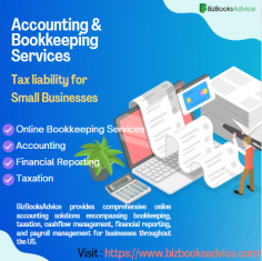 BizBooksAdvice is a company that specializes in providing Tax liability for Small Businesses with superior bookkeeping and accounting solutions. With the vast experience of our staff, we help companies manage their tax obligations. Remain up to date on tax liabilities, spending, and profitability in order to minimize risks and maximize financial management. By reducing the strain of laborious financial responsibilities, our services free up organizations to concentrate on expansion and success. You can rely on us to offer thorough assistance and direction for effectively managing your tax liabilities.

