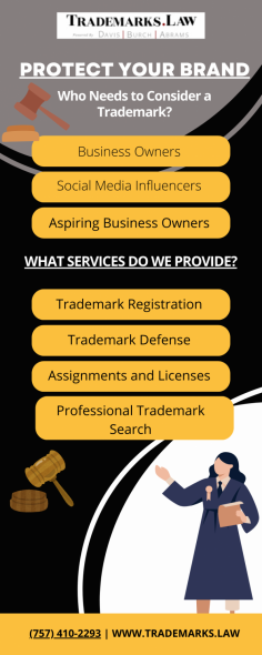 Trademark Registration Simplified - Trademarks Law


Don't let the complexities of trademark registration deter you from protecting your brand. Davis Law offers seamless trademark application assistance tailored to your specific needs. Whether you're a seasoned business owner or just starting out, our expertise ensures a smooth process from start to finish.
