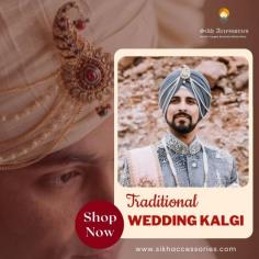 Traditional Wedding Kalgi

Embrace elegance and tradition with our latest collection of Traditional Wedding Kalgi! ✨ Elevate your wedding ensemble with these timeless Sikh accessories, adding a touch of regal charm to your special day. Explore the finesse of our craftsmanship and make your celebration truly unforgettable.
Find the perfect Kalgi to adorn your turban and honor tradition in style.