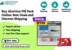 Experience a secure and confidential process with the option to buy abortion pill pack online. Designed for early-stage pregnancy termination, our solution offers effective results. Get expert guidance, discreet packaging, and reliable support. Order now and get 25%off. Your safety is our priority.

Visit Us: https://www.abortionprivacy.com/abortion-pill-pack