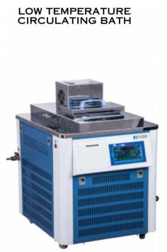 A Low Temperature Circulating Bath is a specialized piece of laboratory equipment designed to maintain a stable and precise low temperature environment for various scientific and industrial applications.  Enclosed air cooling compressor for refrigeration.   