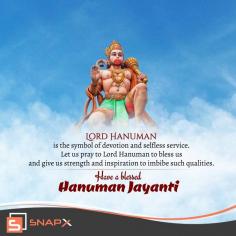 Embrace the Auspicious Vibes of Hanuman Jayanti with Our SnapX.Live Poster App! 
