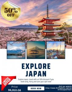 Visit the Land of the Rising Sun with Thrillophilia's Japan tour packages, now available at an incredible 50% off! Discover the rich cultural heritage, vibrant cities, and stunning natural landscapes of Japan while enjoying immersive experiences and seamless travel arrangements. Book now and embark on the adventure of a lifetime!

Visit: https://www.thrillophilia.com/countries/japan/tours