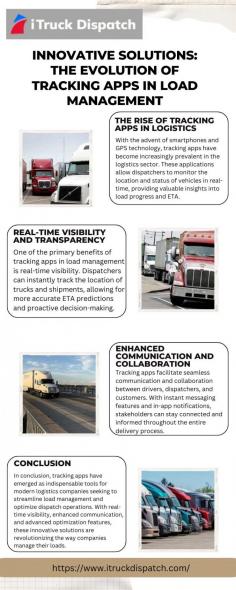 Delve into the evolution of tracking apps and their pivotal role in modern load management strategies on iTruck Dispatch. From real-time monitoring to predictive analytics, discover how innovative dispatch solutions are driving unprecedented efficiency and profitability in the logistics sector. Visit here to know more:https://medium.com/@iTruckDispatch/innovative-solutions-the-evolution-of-tracking-apps-in-load-management-60490ff3274b