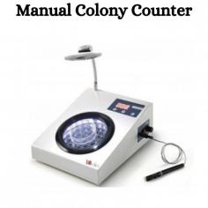  A manual colony counter is a laboratory instrument used to count colonies of microorganisms grown on agar plates. Typically, it consists of a magnifying glass or a digital camera connected to a display screen. The user visually identifies and counts individual colonies by hand, often aided by a grid or markings on the display to ensure accuracy. However, it remains a widely used method in many laboratories, especially for applications where high-throughput automated colony counting is not feasible or necessary.