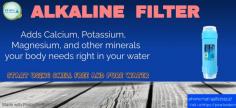 alkaline filter provides the essential or basic minerals to the water and gives it better taste as well as better smell. IT Adds Calcium, Potassium, Magnesium, and other minerals your body needs right in your water. To buy best quality alkaline filter visit pearl water technologies and purchase the product at reasonable price. 
