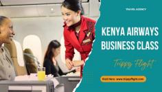 Experience luxury in the skies with Kenya Airways Business Class. Elevate your travel with premium amenities, spacious seats, gourmet dining, and personalized service. Whether you're flying for business or pleasure, indulge in comfort and style every step of the way. Book your next journey with us today!