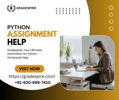 Discover Gradespire's comprehensive Python assignment help services designed to elevate your academic performance. Our expert tutors provide tailored assistance, ensuring you grasp Python concepts and excel in your assignments. Trust Gradespire to enhance your Python skills and achieve academic success effortlessly.

Visit Our Site : https://gradespire.com/python-assignment-help/