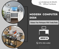 Stylish Computer Desk Furniture

We have computer desks crafted with durable materials and ergonomic designs to ensure comfort and productivity. Our team delivers fast and affordable furniture solutions to our customers.  For more information, call us at 972-332-4262.
