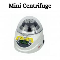 A mini centrifuge is a laboratory instrument used for spinning small volumes of samples at high speeds to separate components based on their density. It typically consists of a motor, rotor, and control system enclosed in a compact casing. Mini centrifuges are commonly used in molecular biology, biochemistry, microbiology, and other fields for tasks such as DNA/RNA extraction, protein purification, cell separation, and quick spin-downs of samples in microcentrifuge tubes.
